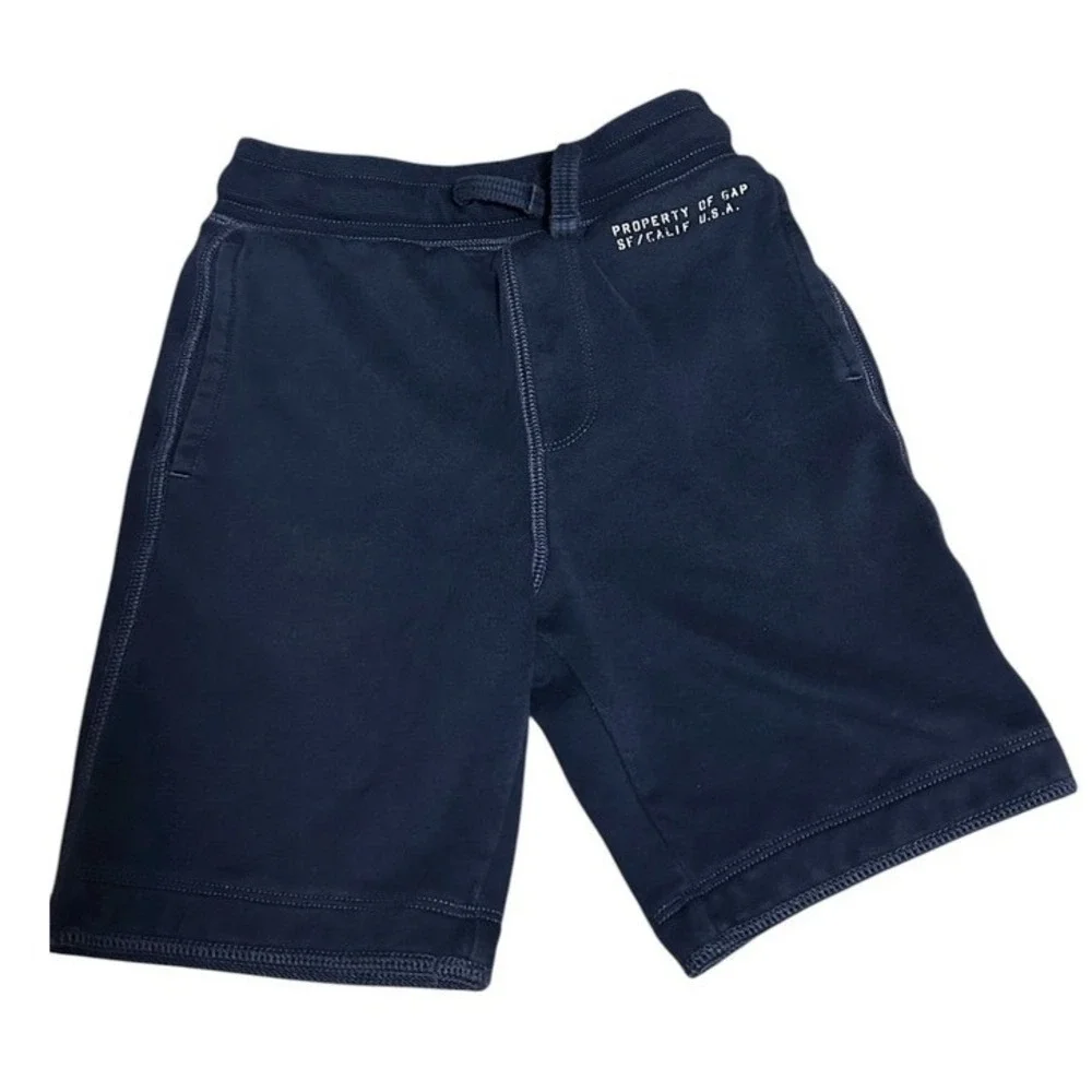 GAP Kids Navy Blue Sweat Shorts with‎ Drawstring Size S 6-7